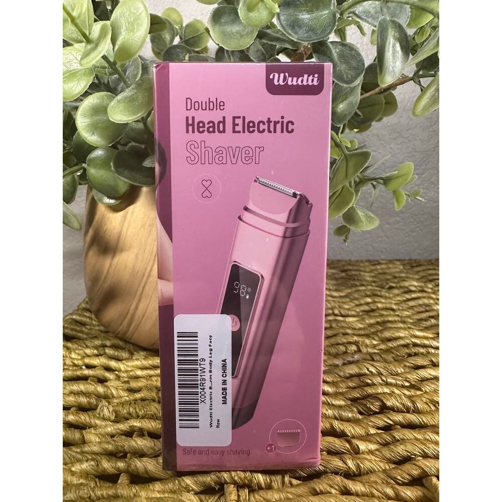 New Dual Head Shaver Women, 2 in 1 Wet & Dry Waterproof Electric‎ Bikini Trimmer